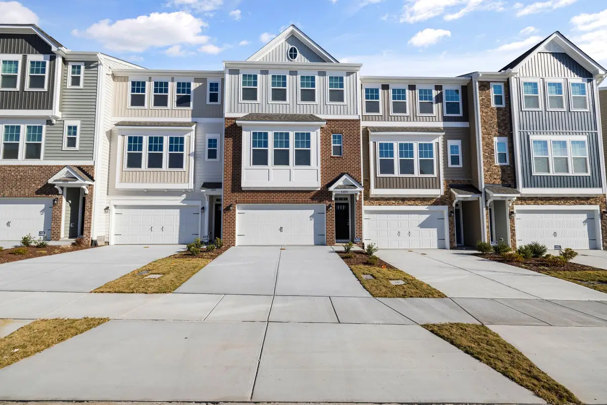 Bright townhome, two-car garage, exterior