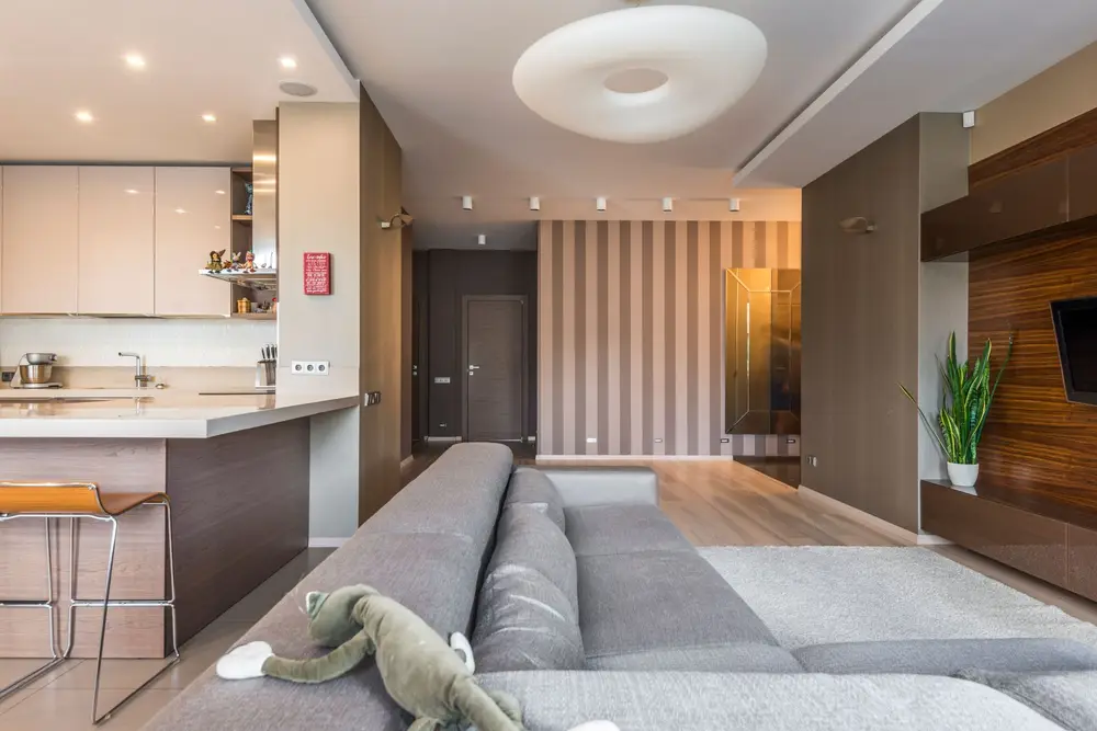 Bright open living room